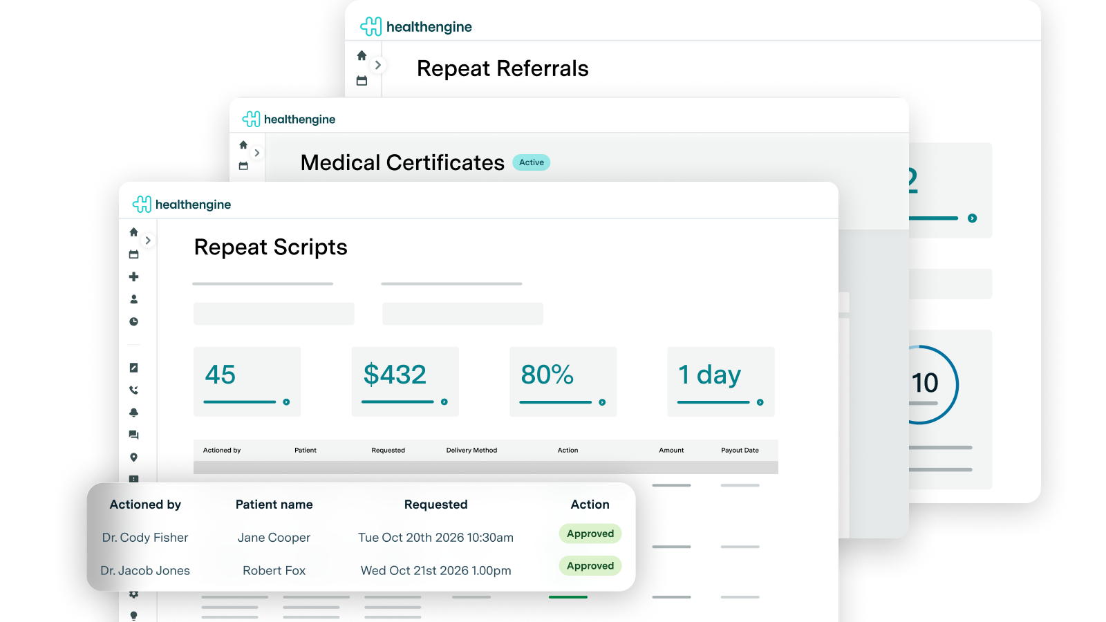 An Express Care request in Practice Admin