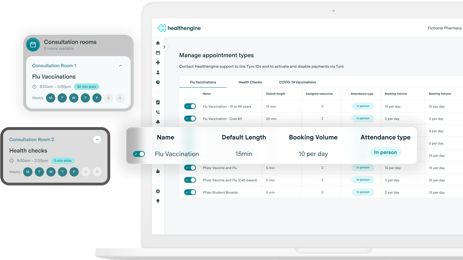 The PAMS online booking flow