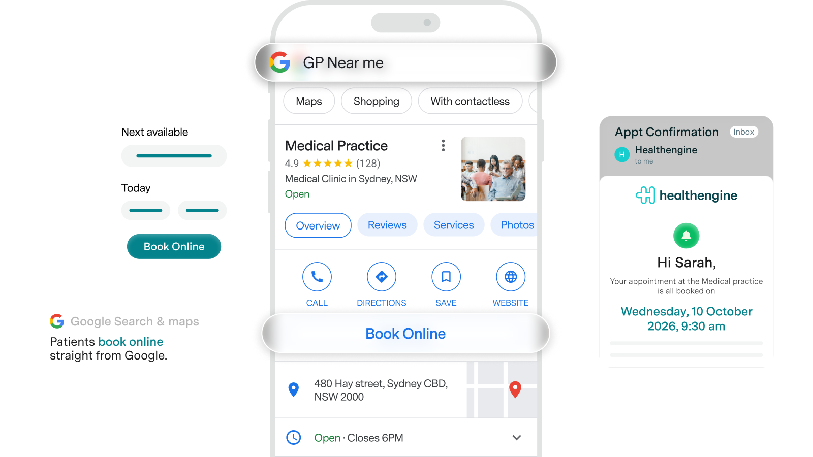 Booking from Google Search and Maps with Reserve with Google